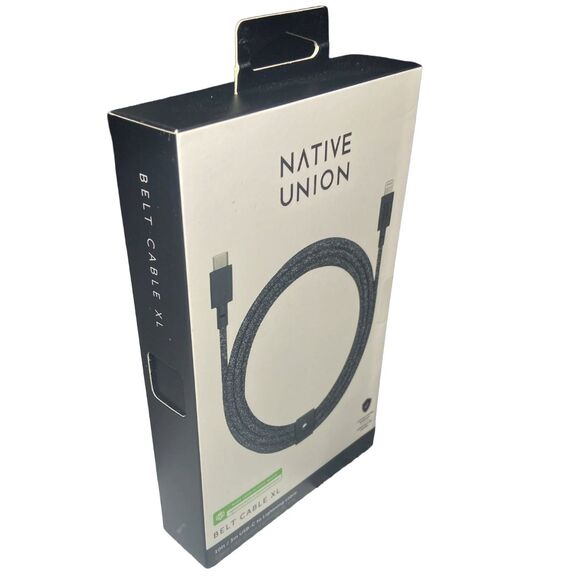 iPhone Charger Cable 10ft USB-C to Lightning MFi-Certified Fast Charging Belt XL - Picture 3 of 9